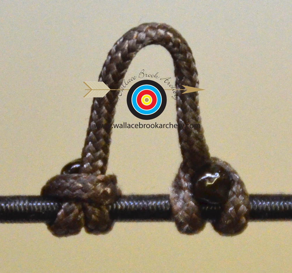 5 Pack Dark Brown Archery Release Bow String Nock D Loop Bowstring BCY #24