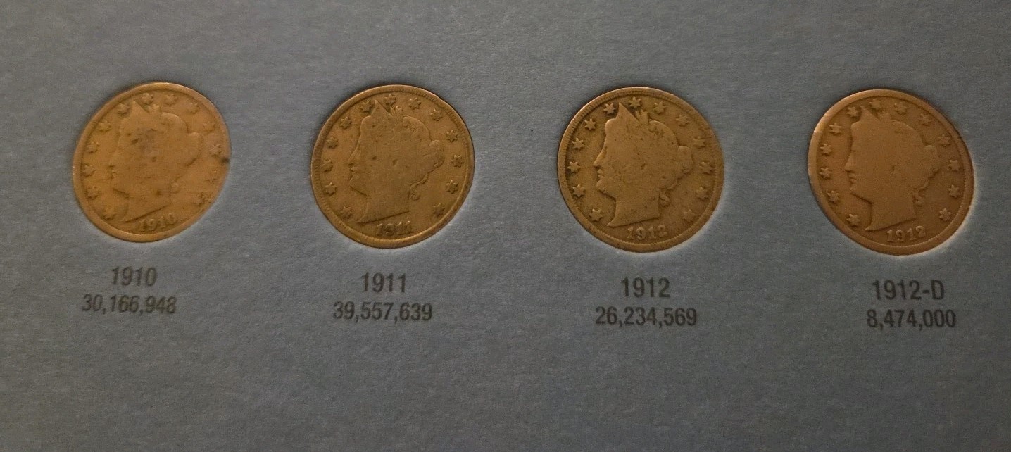 1883-1912 NEAR COMPLETE LIBERTY V NICKEL SET - 30 G-XF COINS (ONLY MISSING 3)