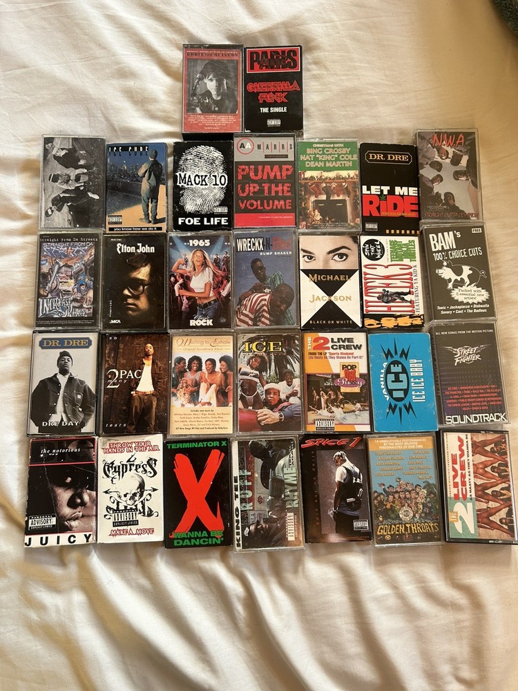 Random Cassette Tape Ice cube, 2pac, Dre Dre, Michael Jackson ETC