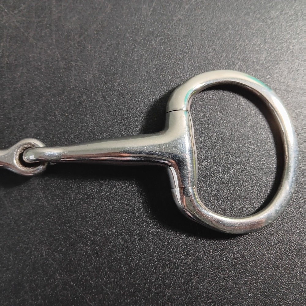 Stainless Steel Eggbutt Single Jointed Snaffle Bit
