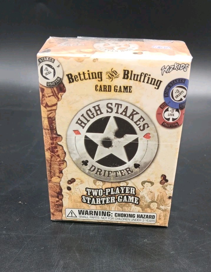 Wizkids High Stakes Drifter 2-Player Starter Betting Bluffing Card Game - Sealed