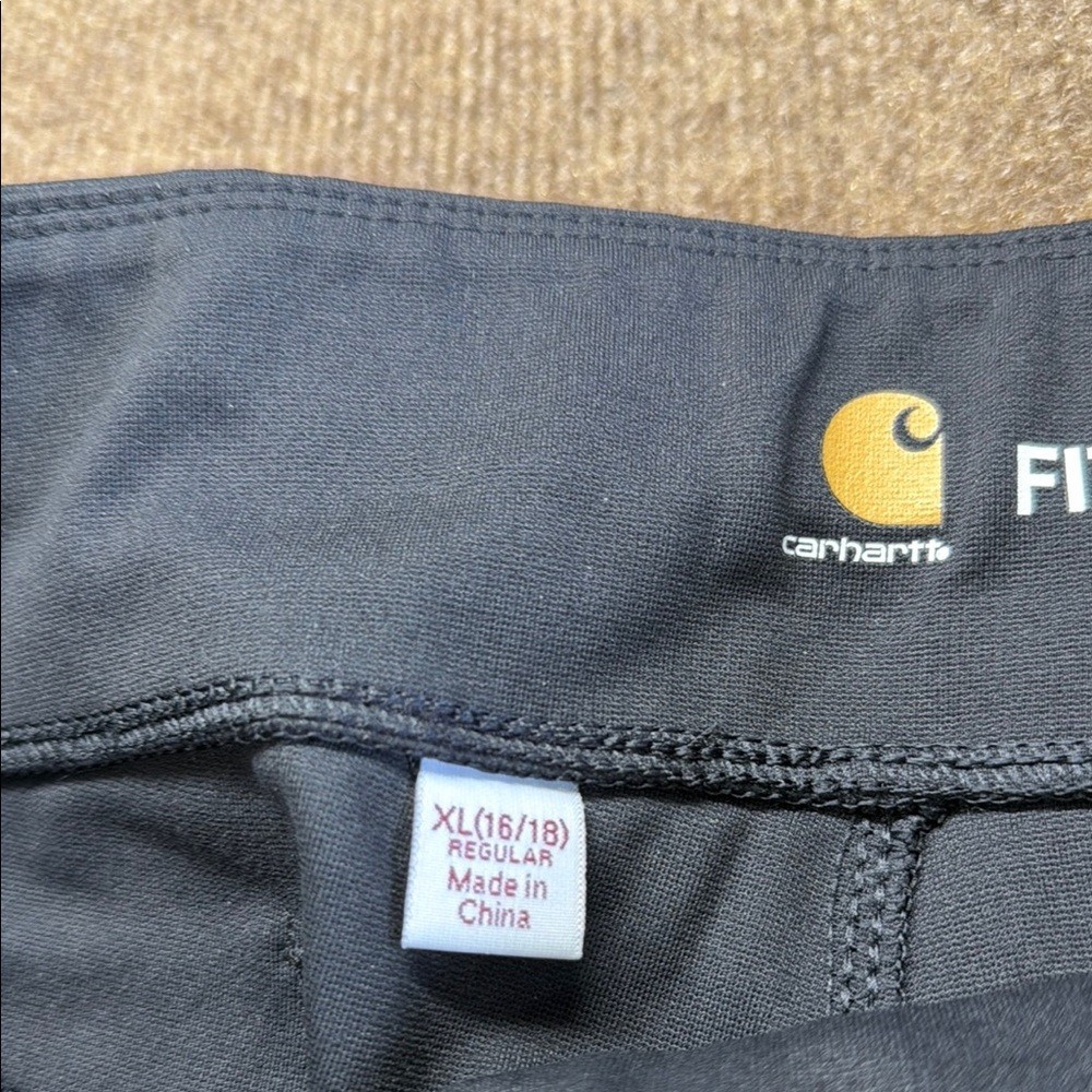 Carhartt Force Fitted Mid weight Utility Legging Size XL Black Women NWOT