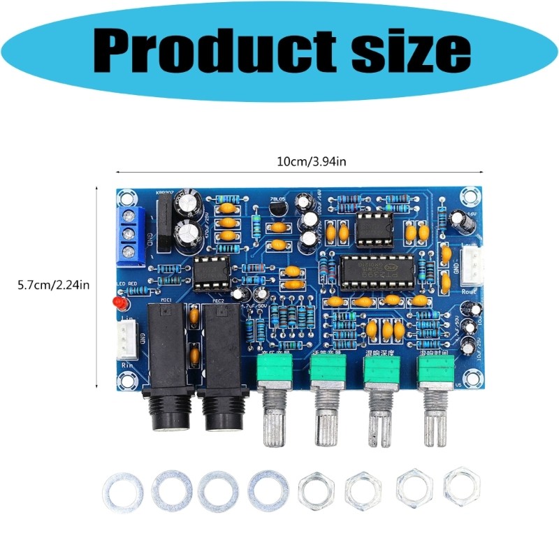 PT2399 Sound Reverberation Amplifiers Module Supporting Multiple Device