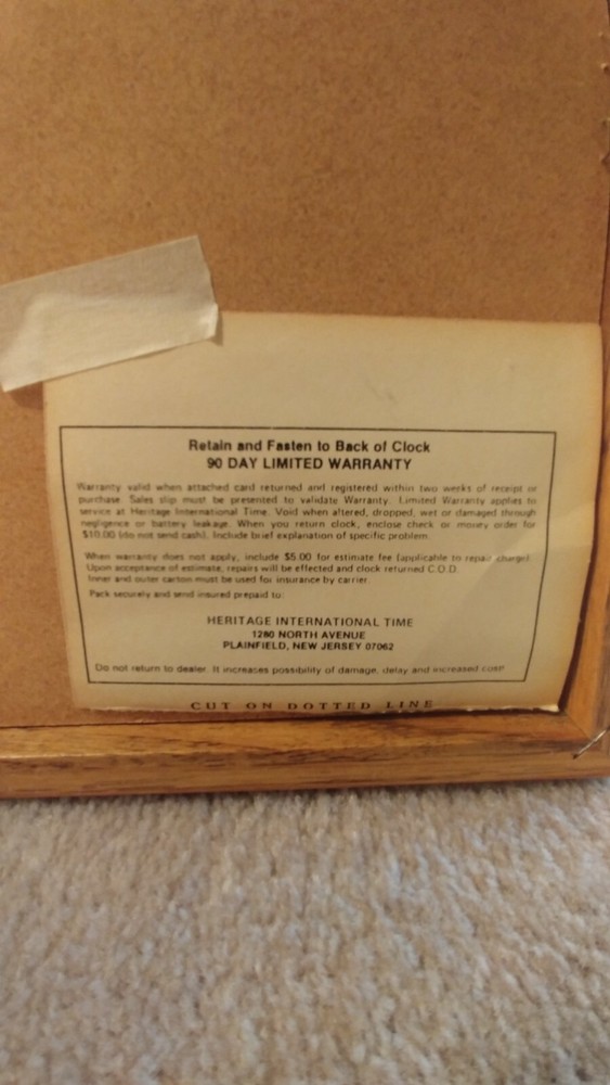 VINTAGE THOMASVILLE BILLIARDS CLOCK