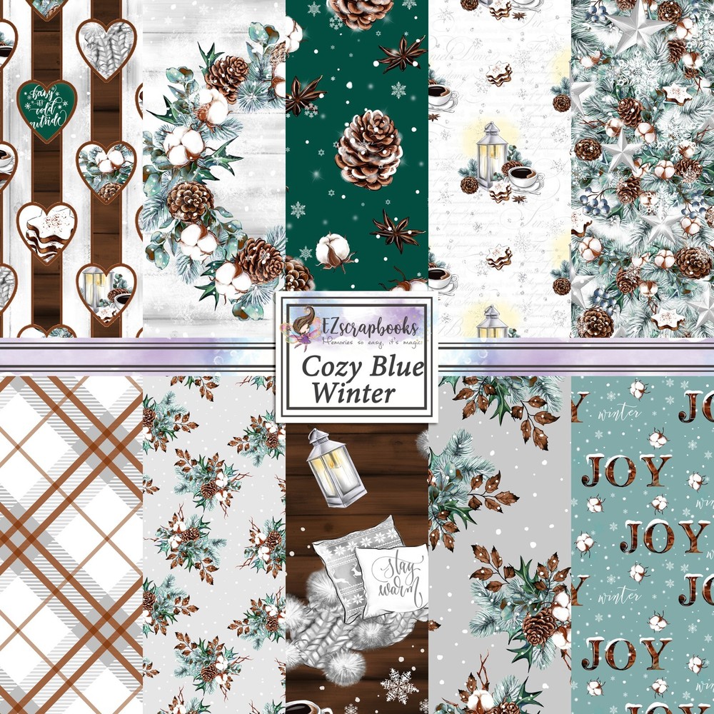 COZY BLUE WINTER - Paper Pack