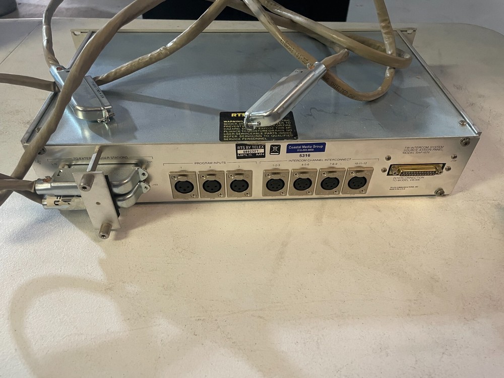 Telex RTS Systems SAP1626 TW Intercom System Source Assign Panel