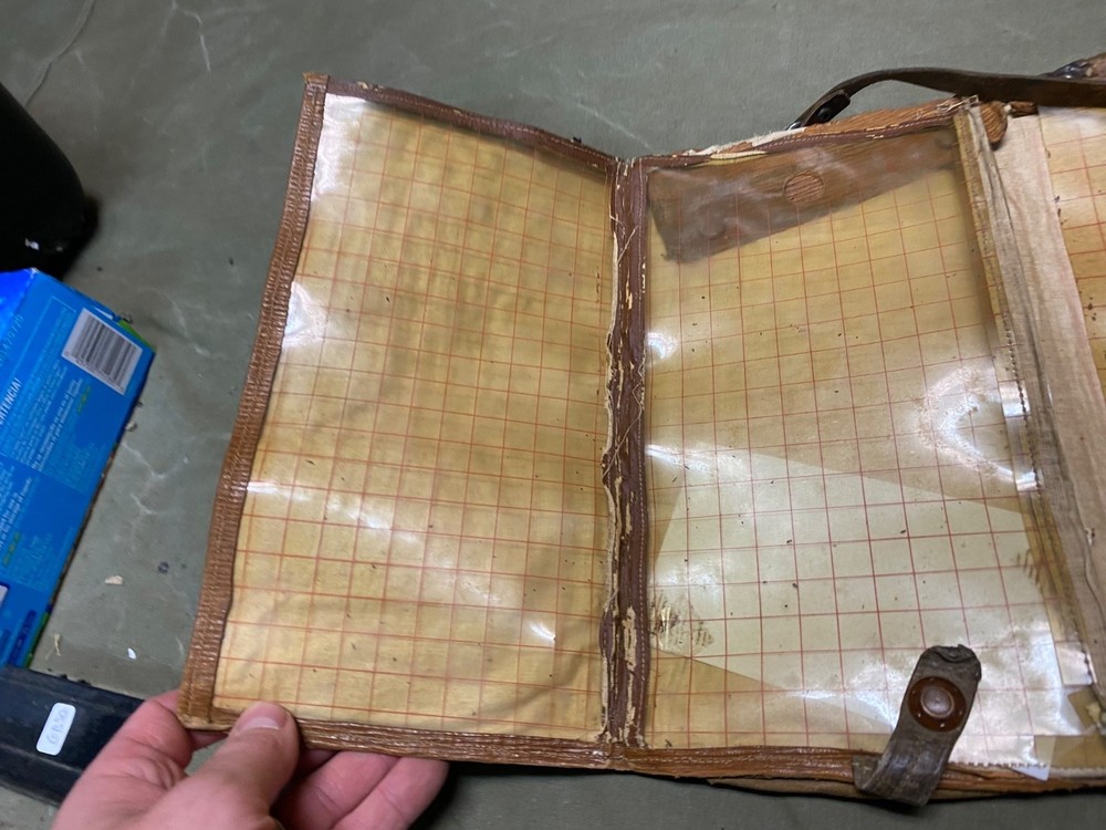 ORIGINAL WWI WWII GERMAN OFFICER NCO MAP CARRY CASE