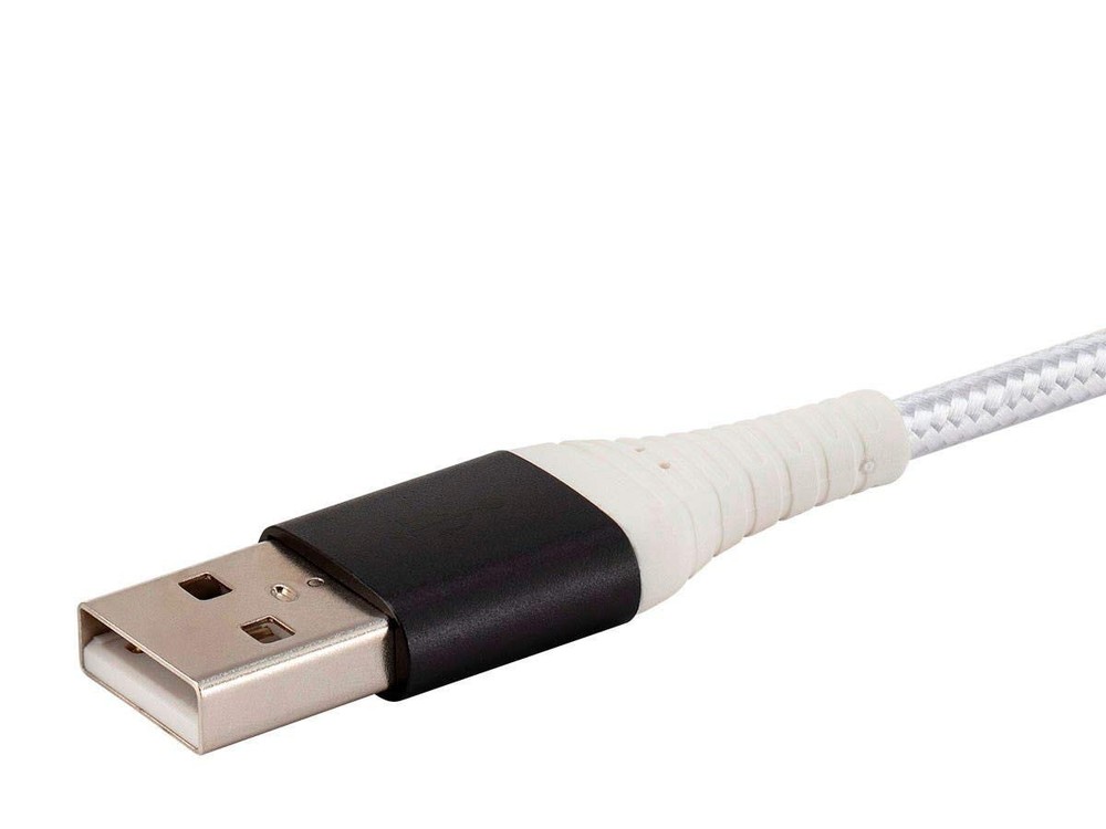 Monoprice USB 2.0 Type-C to Type-A Charge & Sync Cable - 3 Feet, White