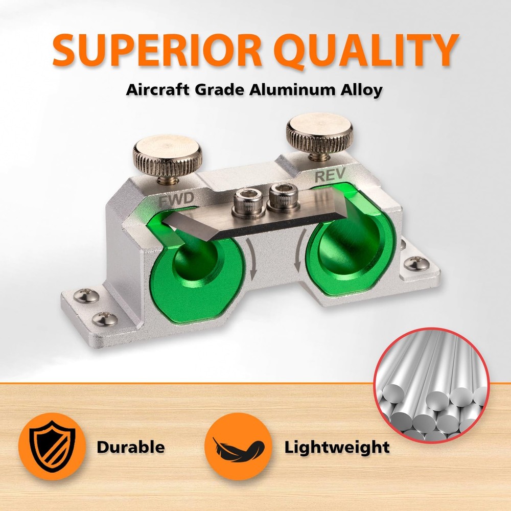 Dowel Maker Jig Kit Double Cutting Carbide Inserts Imperial 9 Different