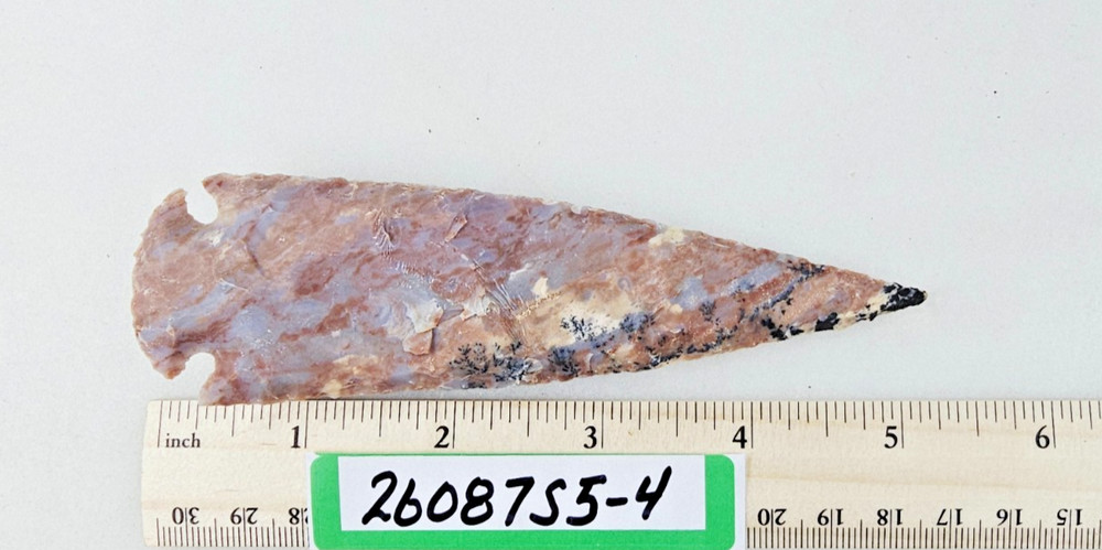 5.25" Spearhead - Lance Head - Drill - Knife - Pow-Wow - Hand Knapped Agate