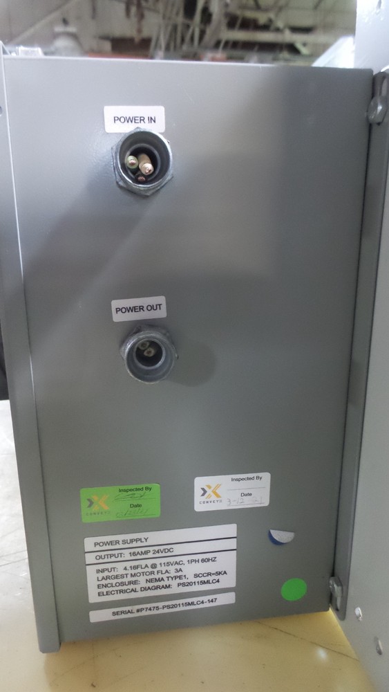 CONVEYX CONVEYOR CONTROL PANEL | Used Working W/ Mounting Bracket