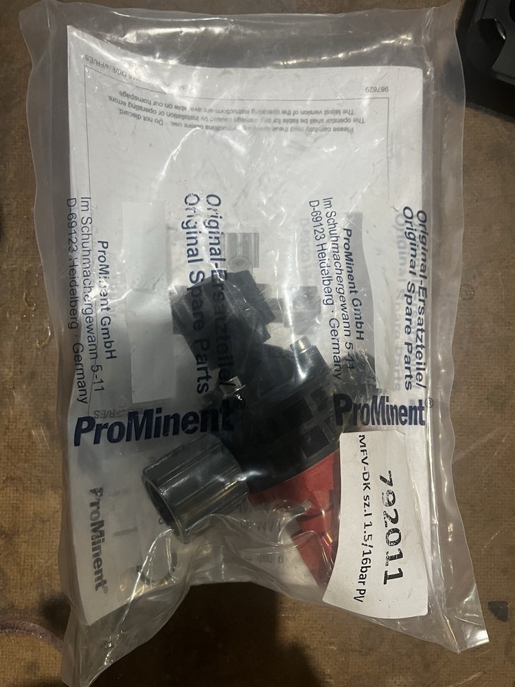 New SealedProMinent 792011 MFV-DK 1.5/16bar Multi-Function Dosing Pump Valve