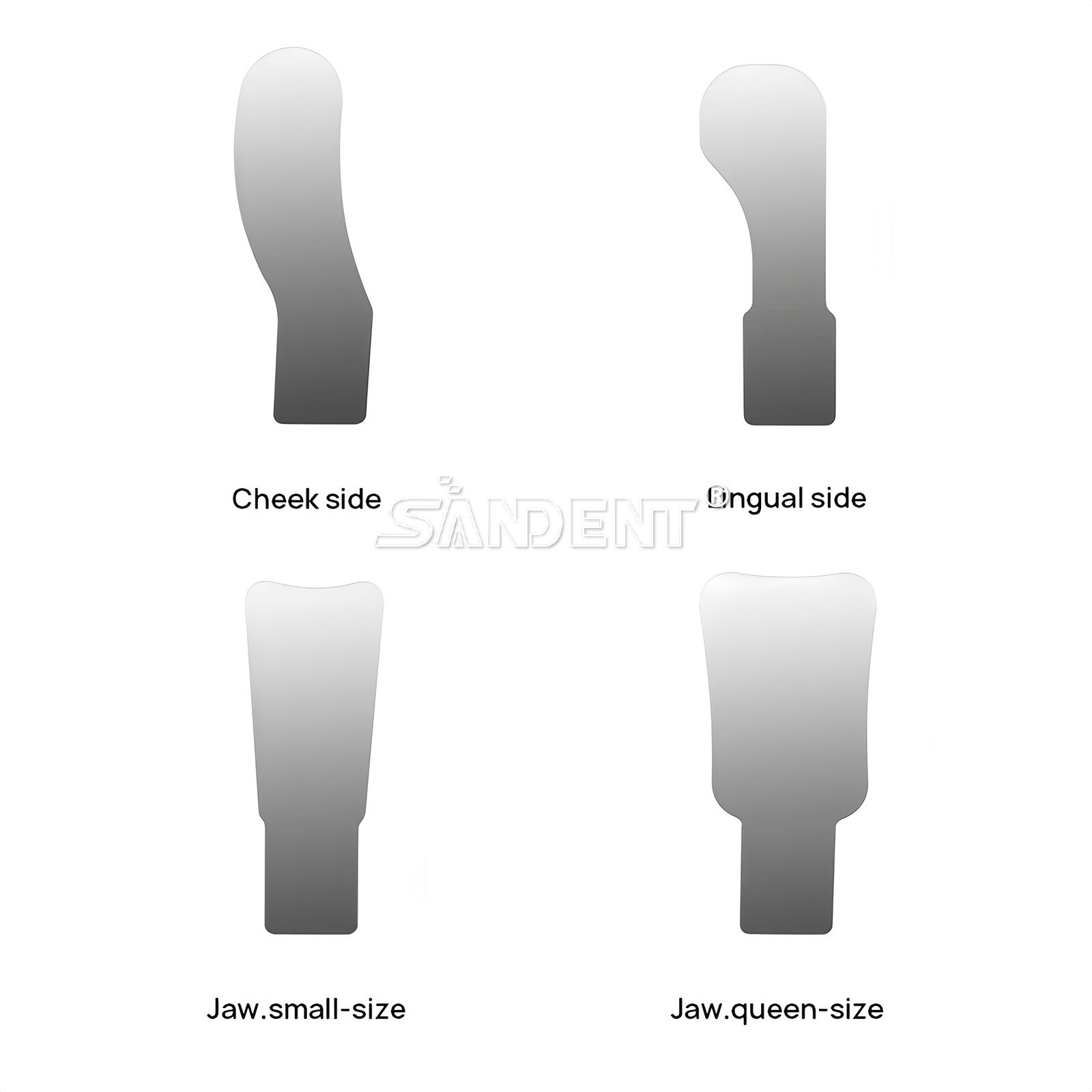 Dental Occlusal Mirror Device Fog Free with 4 Intraoral Reflective Mirrors Kit