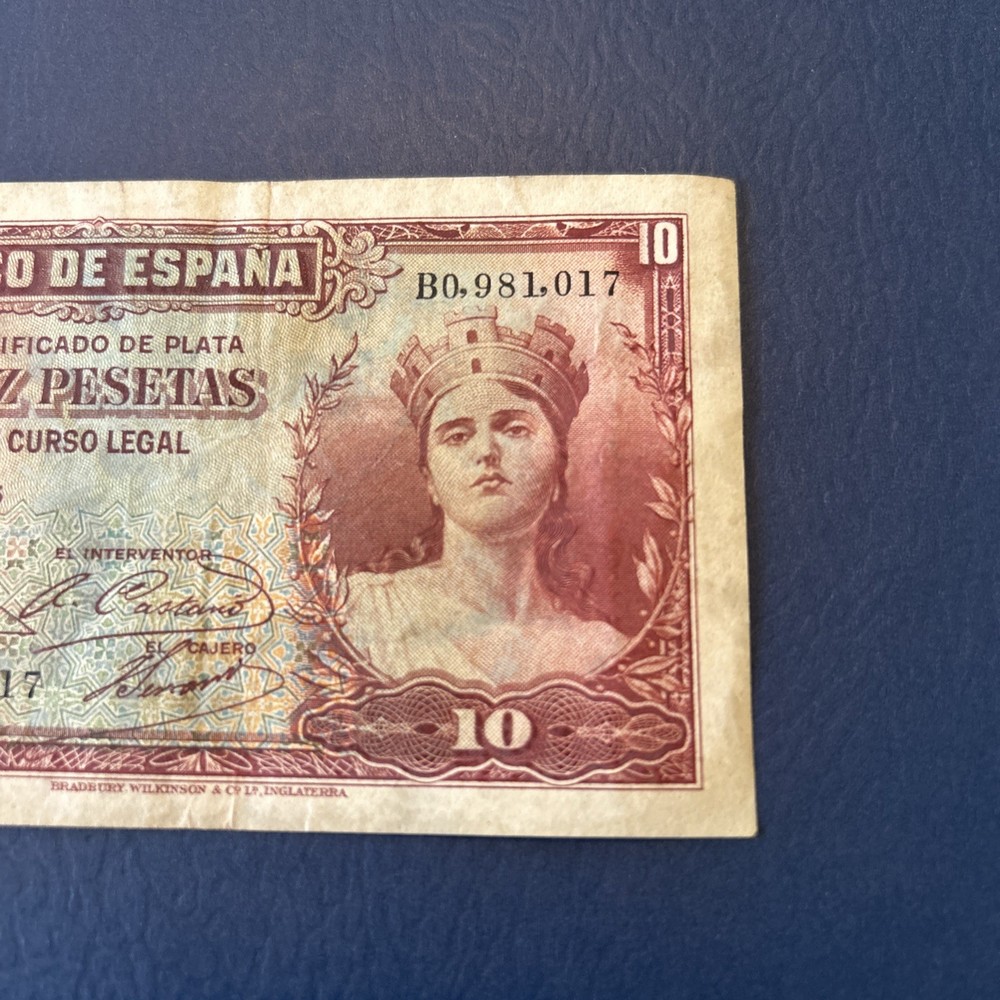 Spain- 10 Pesetas- 1935