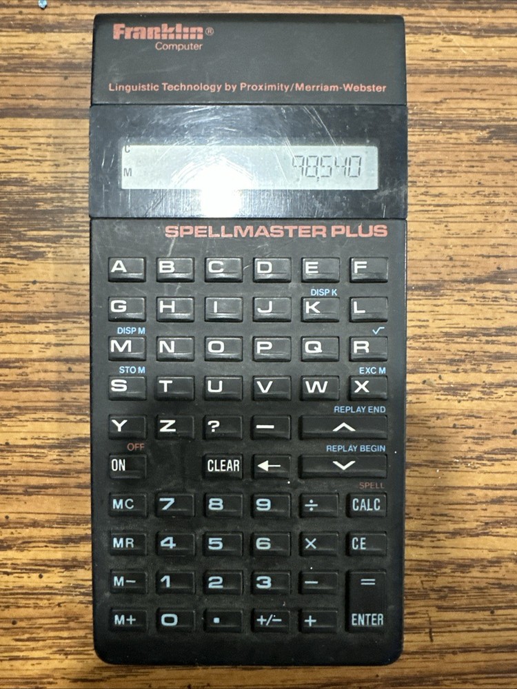 Franklin Computer Electronic Pocket Spellcheck Plus 1988 SC-120