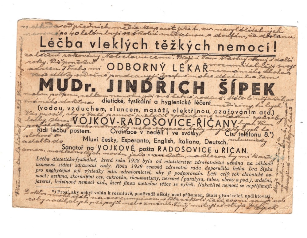 Czechoslovakia interesting large post card