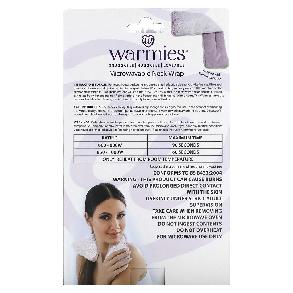 Neck Wrap, Heatable, Marshmallow Lavender, 1 Wrap