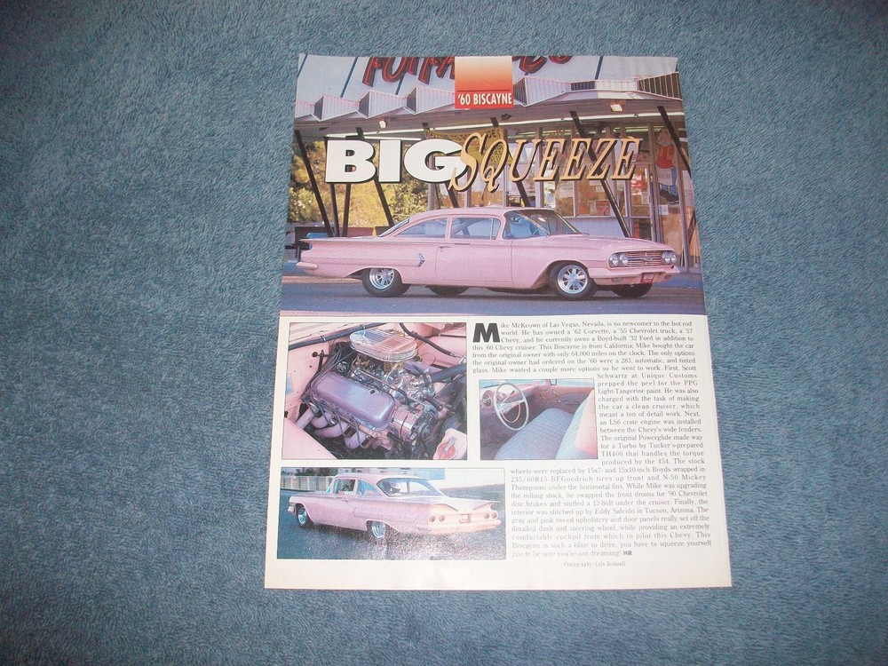 1960 Chevrolet Biscayne RestoRod Article "Big Squeeze" Impala