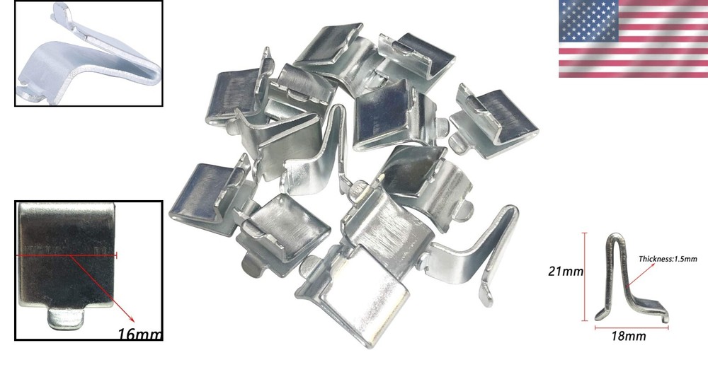 14-Piece Adjustable Steel Pilaster Shelf Support Clips – Heavy Duty Solution