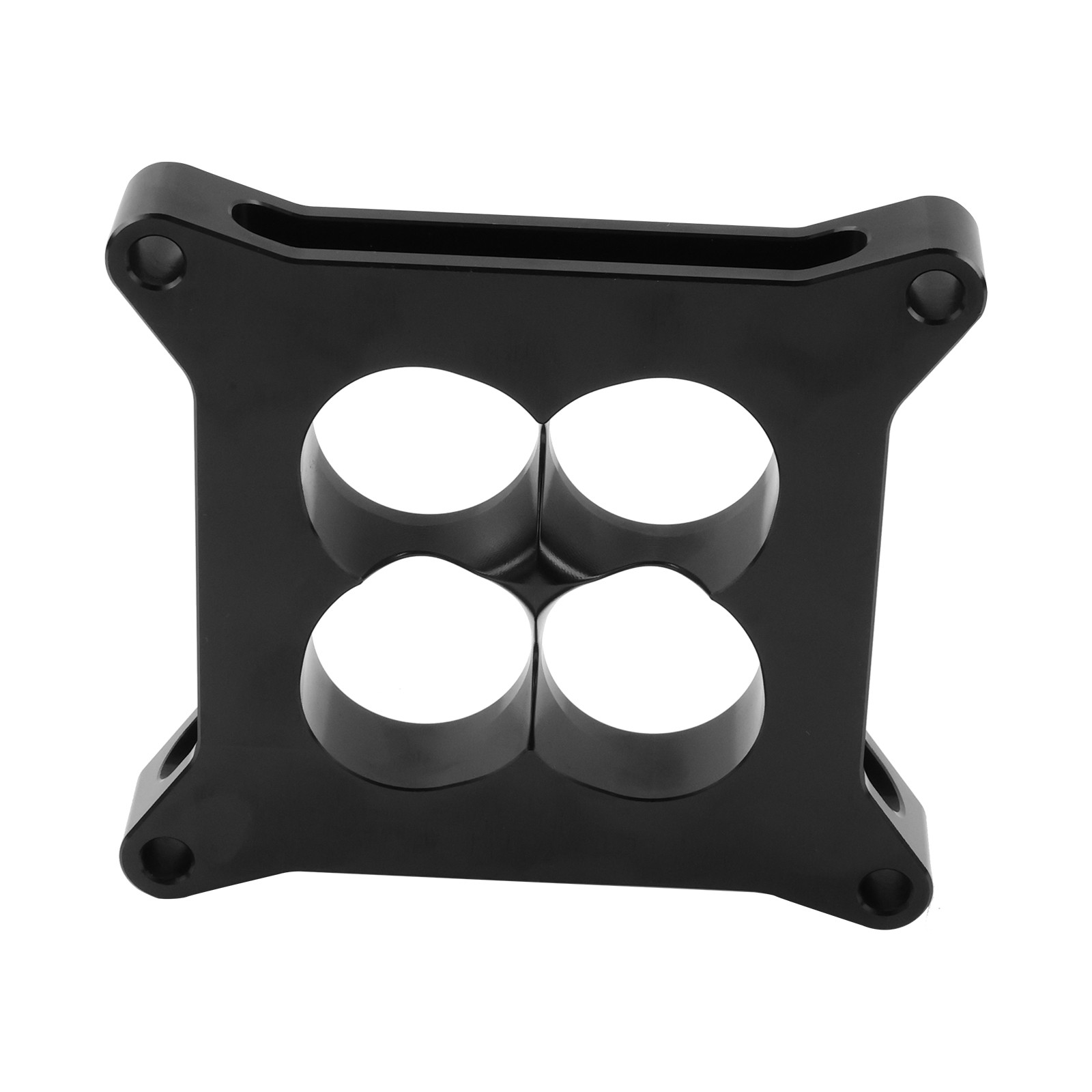 New 1"Thick Aluminum 4150 CNC Machined Carburetor Spacer Square Bore 4 Port BLK