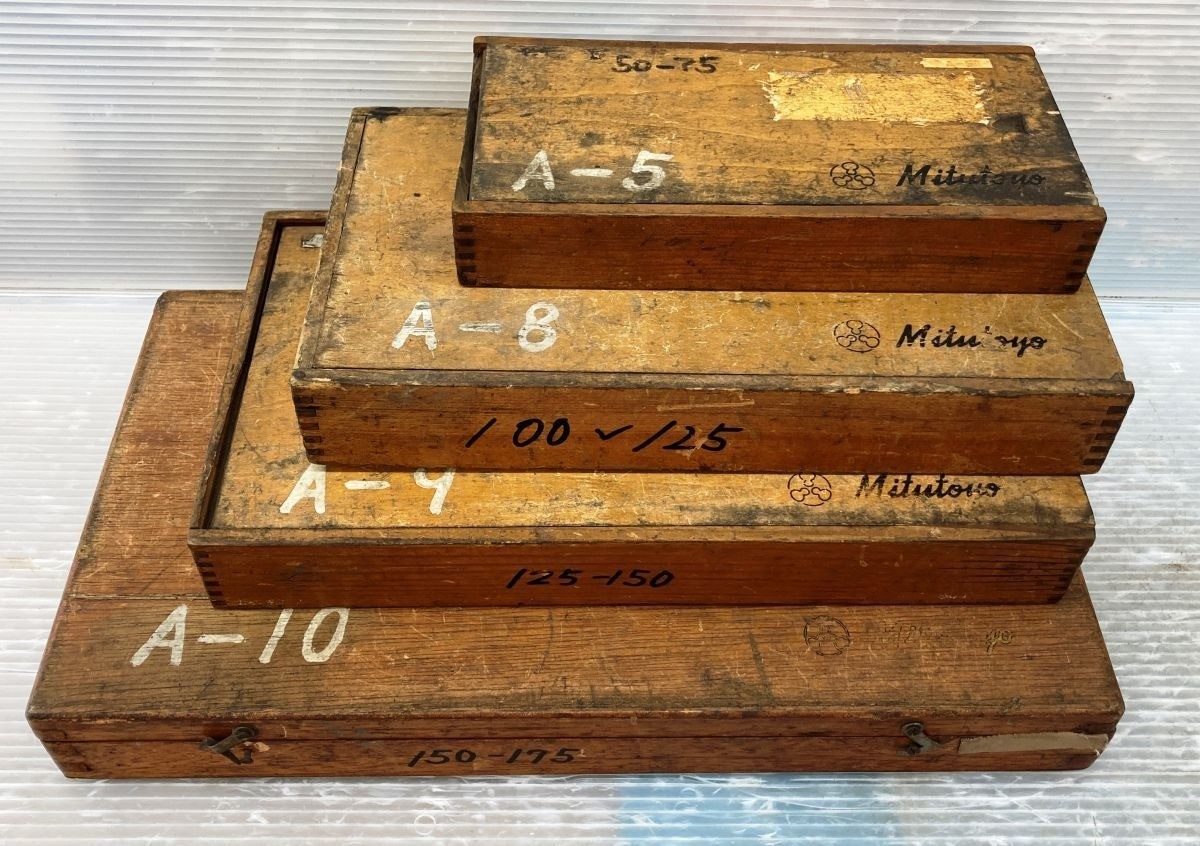 Mitutoyo Outside Micrometer Set OM-75 OM-125 OM-150 OM-175 For Parts #10