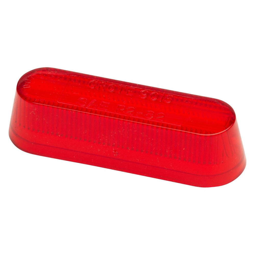 GROTE 90152 Replacement Lens ,Oval,Red 2VPW6