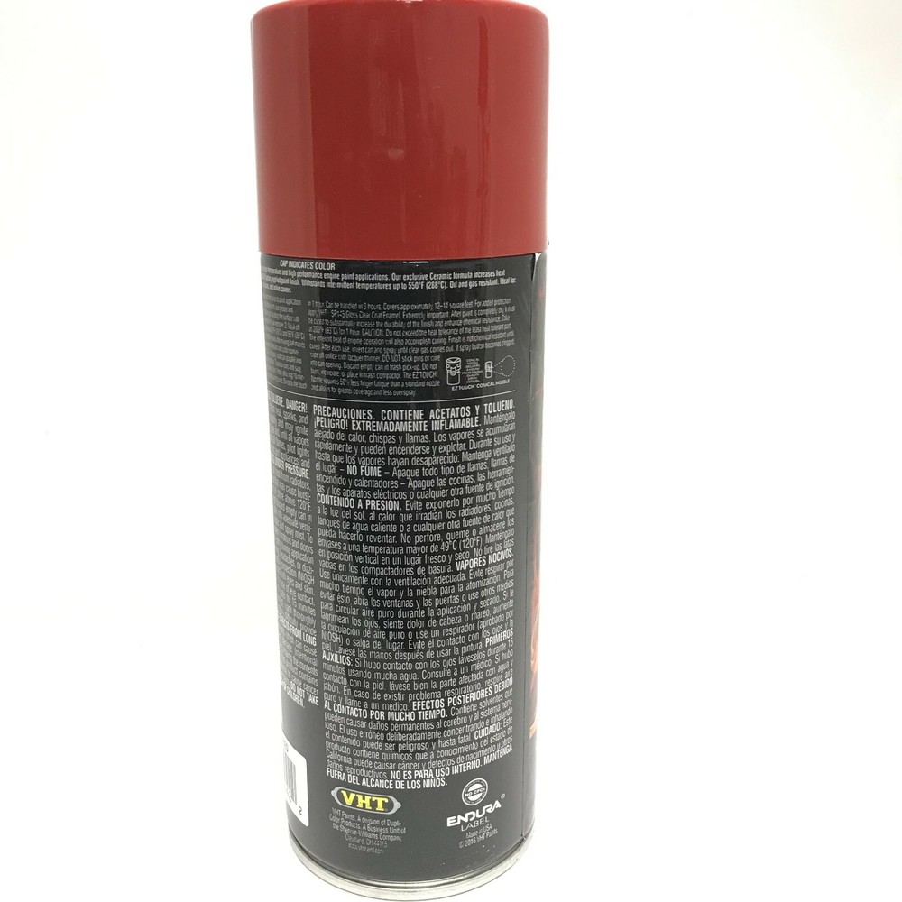 VHT SP152 Engine Enamel High Heat Coating, Drive Train Paint, Ford Red (2 pack)