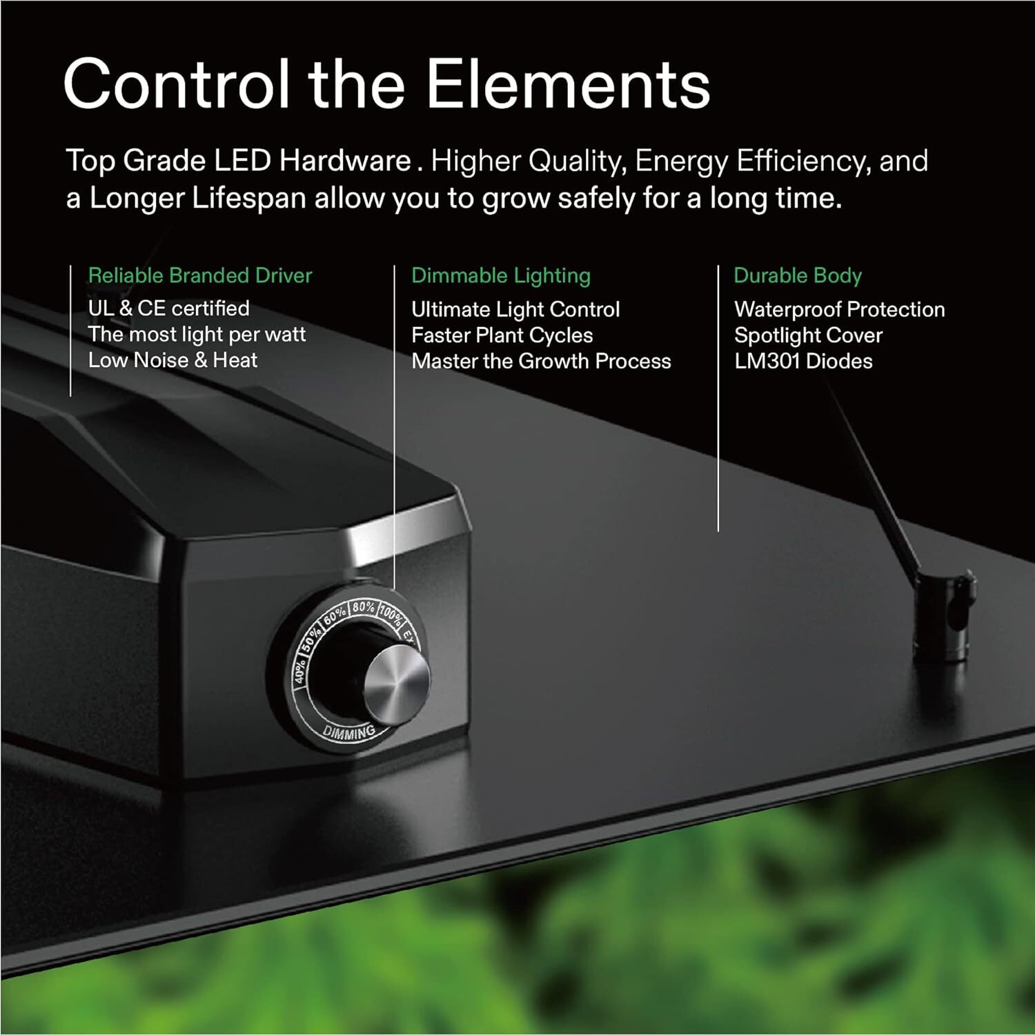 10x10 Indoor Grow Tent VS4000 LED Grow Light & 8" Inline Duct Fan 120"x120"x80"