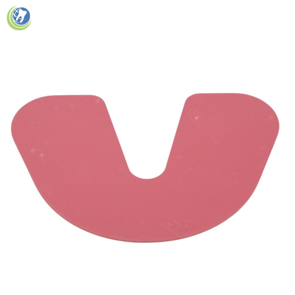 Dental Lab Shellac Base Plates Lower Single Thickness Pink Bite Registration 100