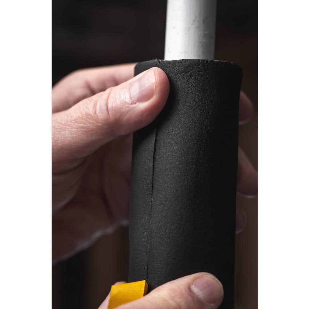 Everbilt 1/2 in. x 6 ft. Rubber Self-Seal Pipe Wrap Insulation ASTM E84