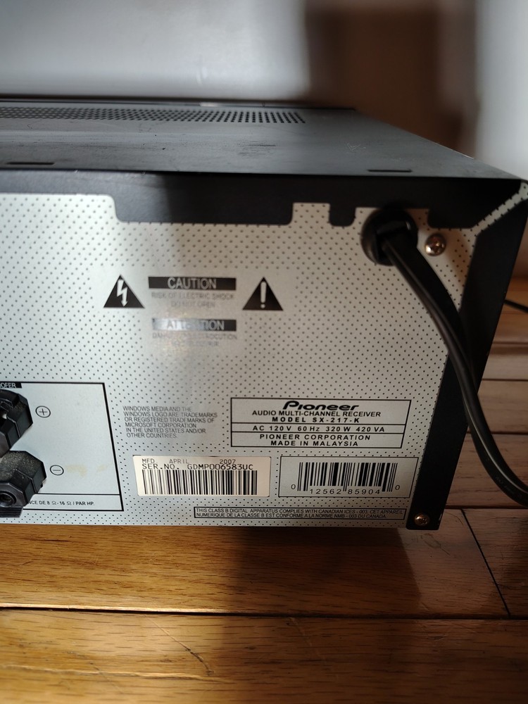Pioneer Receiver SX -217 - K (Working)