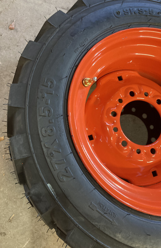 Pair of 2-27X8.50-15 SKS-5 Tires/Rims for Kubota/Kioti Tractor-27-8.50-15(6 LUG)