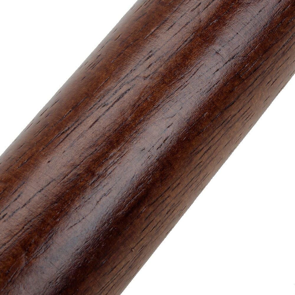 Bar Muddler 8", Flat Head, Lacquered Wood, Walnut