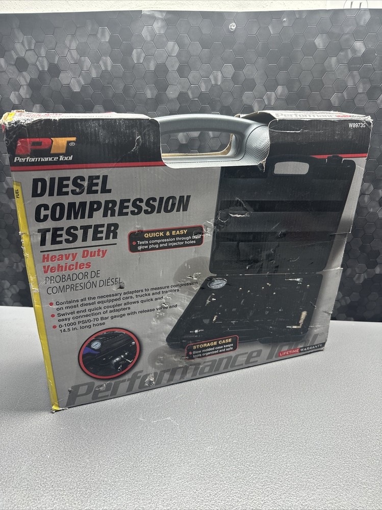 PERFORMANCE TOOL W89735 DIESEL COMPRESSION TESTER KIT