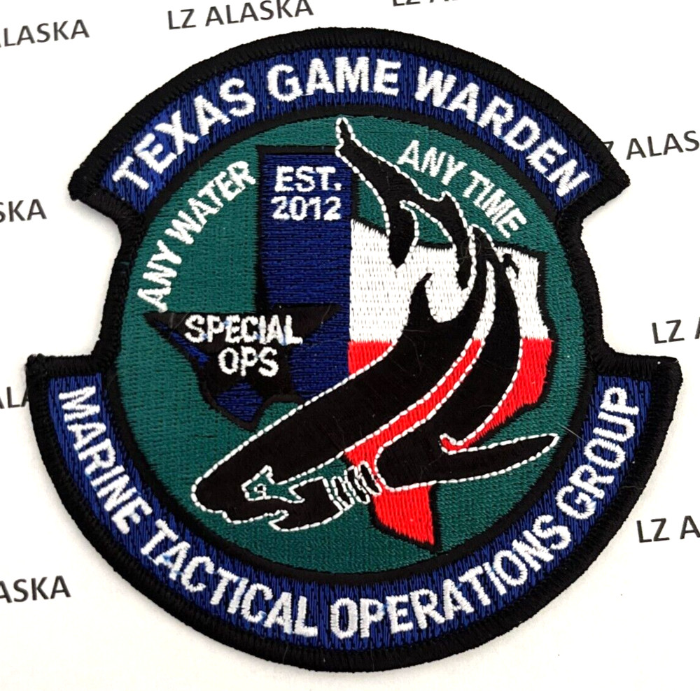 TEXAS GAME WARDEN MARINE TACTICAL OPERATIONS GROUP PATCH (PD9) SPECIAL OPS