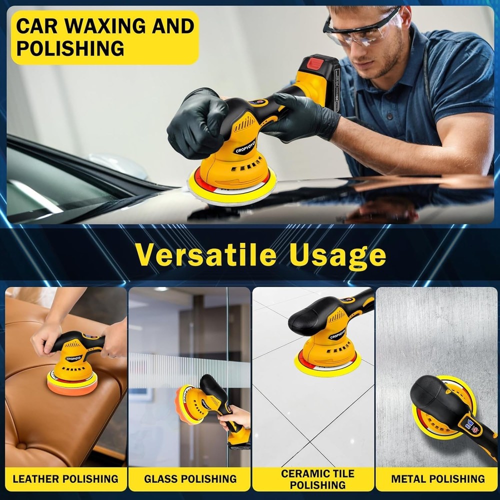 Cordless Car Buffer Polisher Compatible for Dewalt 20V Battery(Without Battery)