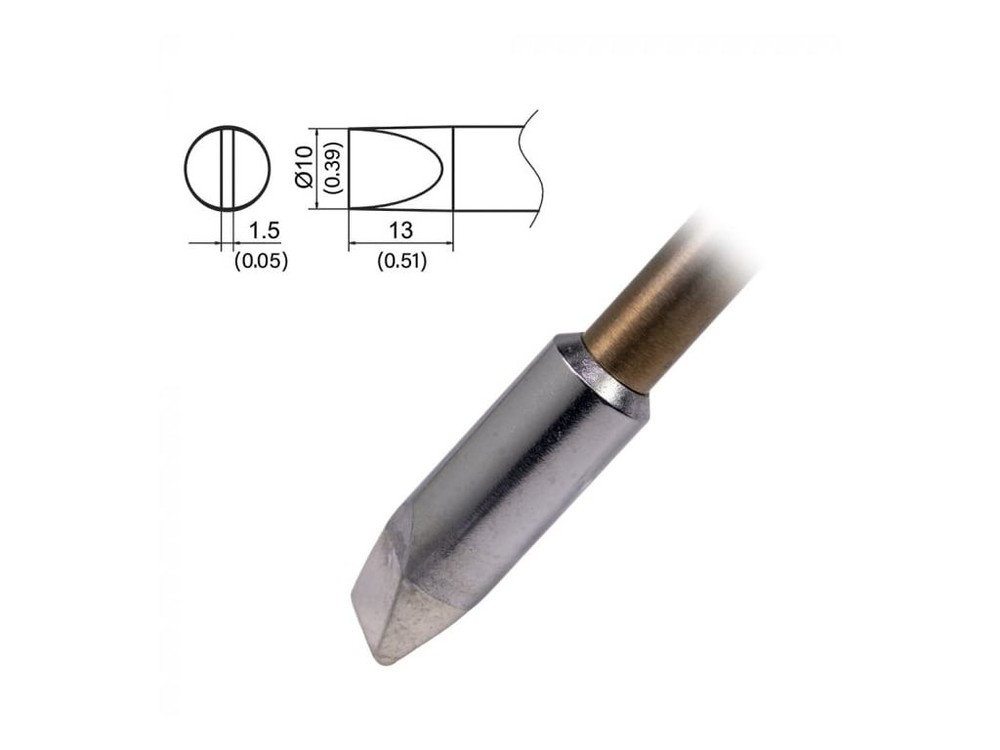 Hakko T37-D10 - Tip, Chisel, 10 x 13 mm