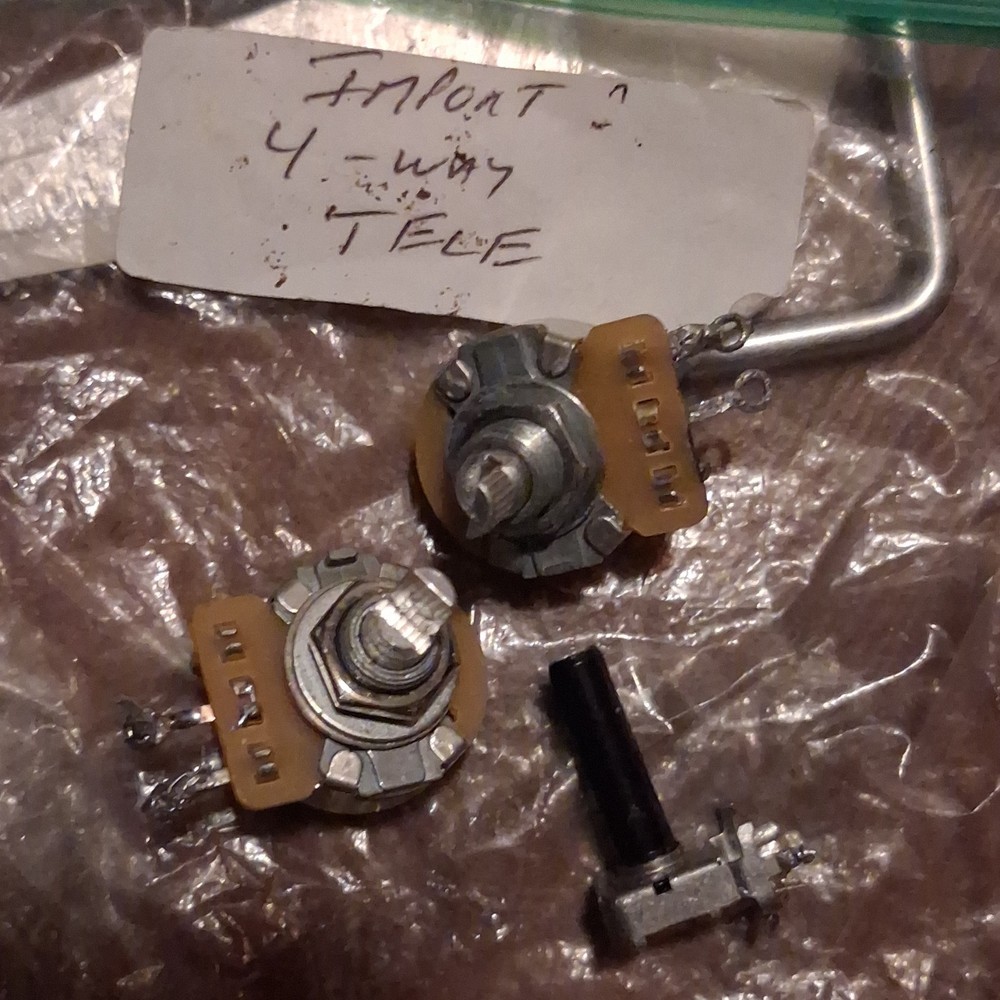 Fender Stratocaster & Telecaster Pickguards, Knobs, Pots, Tremolo Arm Lot