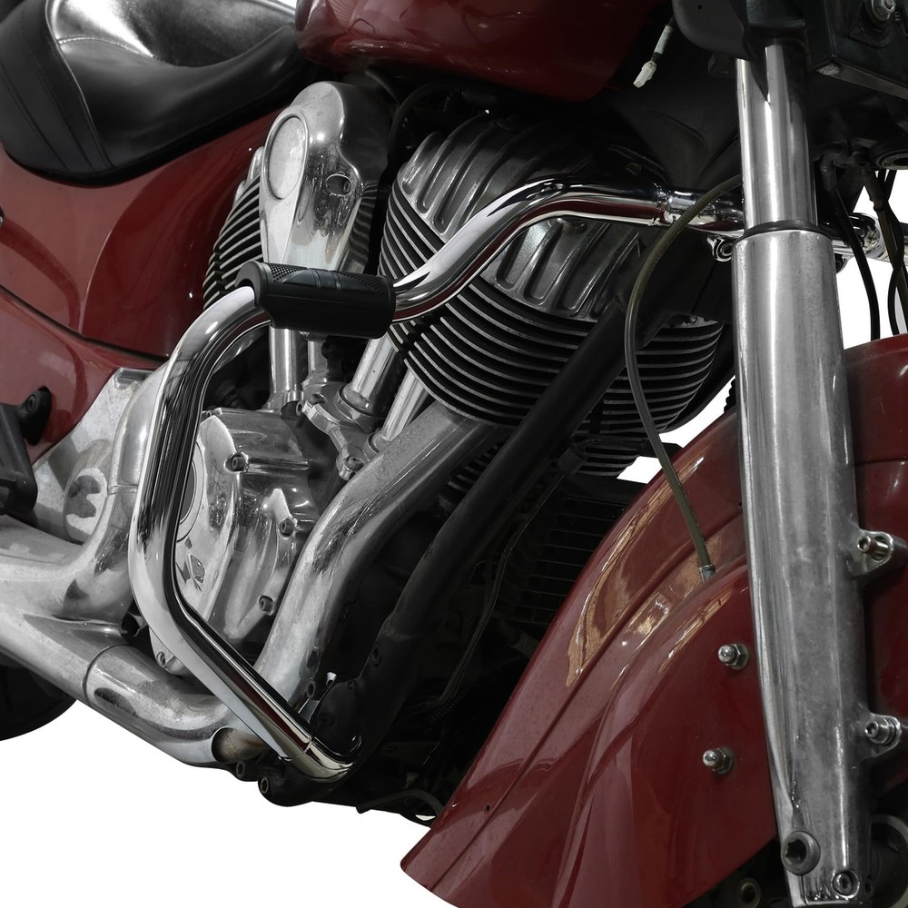 Chrome Mustache Engine Guard for Chieftain 2014-2025 Springfield 2016-2025