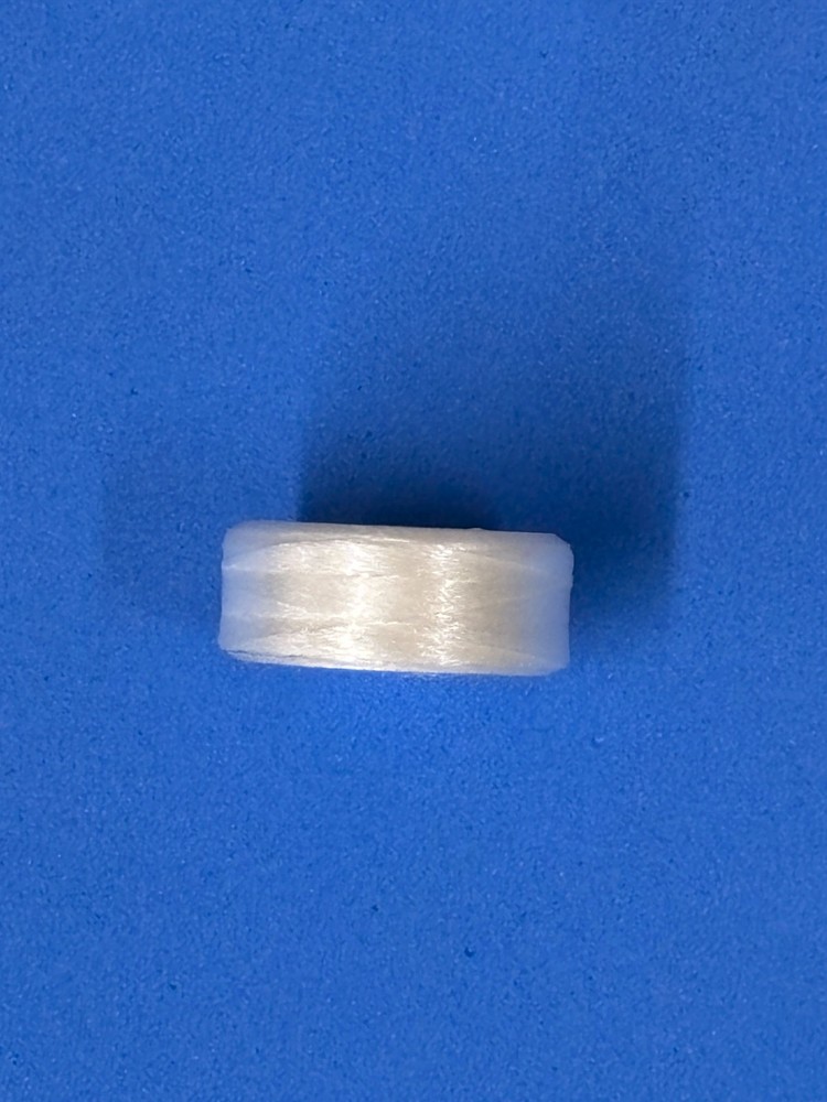 Prewound Bobbin Thread,White Sideless Polyester, 144pcs, 145 yds, Size L,