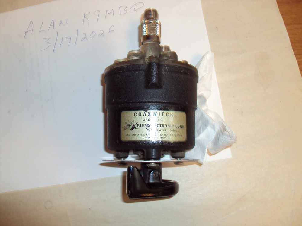 BIRD MODEL 74 COAX SWITCH