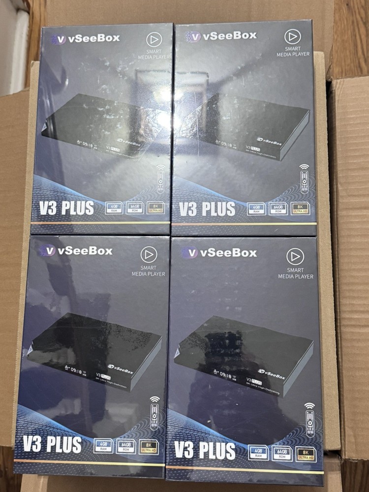 AUTHORIZED DISTRIBUTOR  vSeeBox V3 Plus Android TV Box | Voice Remote
