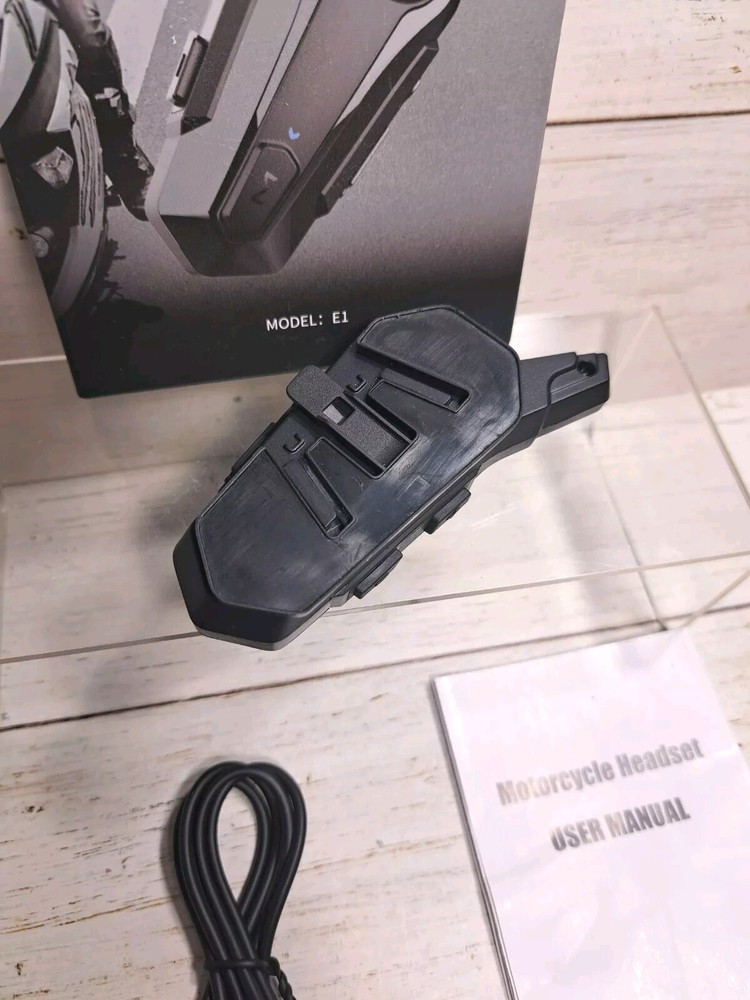Motorcycle E1 Helmet Intercom Headset with CVC Noise Cancellation Stereo