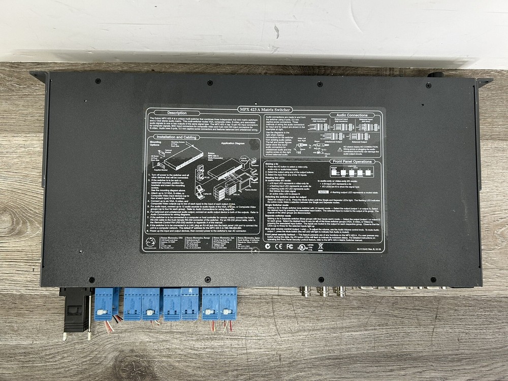 Extron MPX 423A Media Presentation Matrix Switcher
