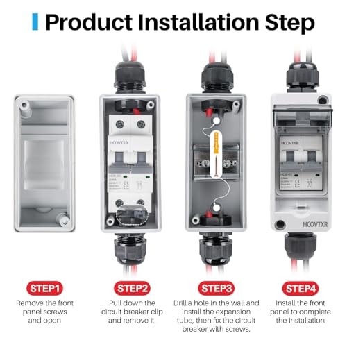 Solar Panel Disconnect Switch 30A 550V DC PV Disconnect Switch 30Amp 550VDC