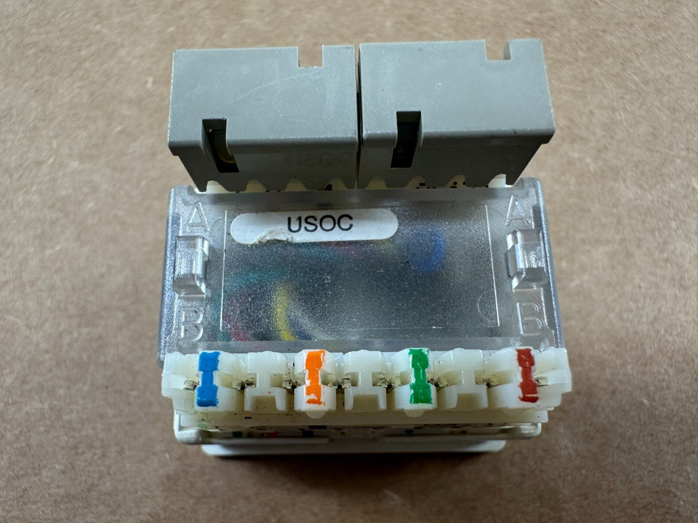 Siemon Dual Port Double CAT5E Coupler RJ45 Data Jack