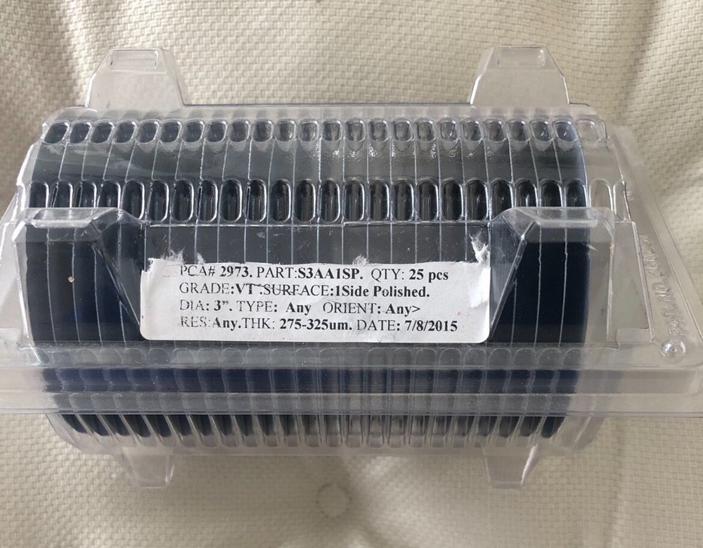 3" polished silicon wafers