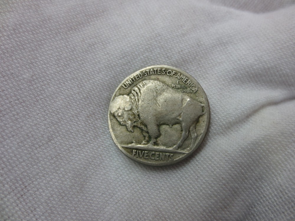 1935 Buffalo Nickel MINT ERROR Lamination Damage OBV