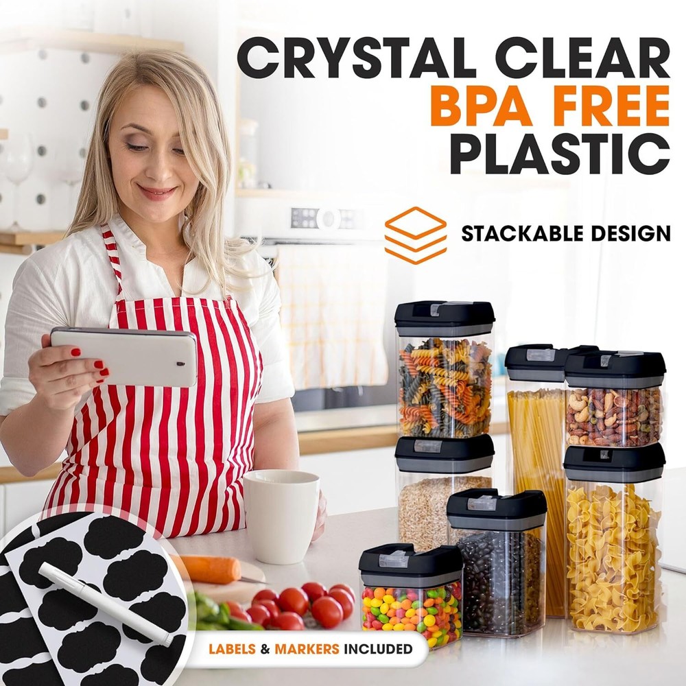 Cheer Collection 7 Piece Food Storage Container Set