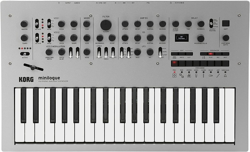 KORG minilogue Polyphonic Analog Synthesizer Multi-engine 37-keys Sequencer